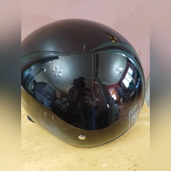 Purple Floral Open-Face Motorcycle Helmet for Women - Picture 4 of 10